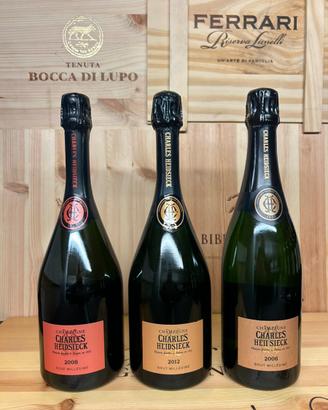 CHARLES HEIDSIECK MILLESIMÉ 2006, 2012 E ROSÉ 2008