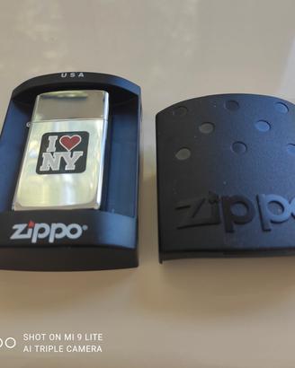 Zippo slim " I LOVE NEW YORK" anno 1986 