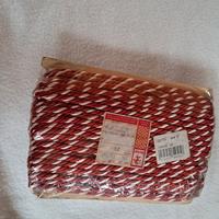 Cordoncino ritorto lucido bicolore mm 5