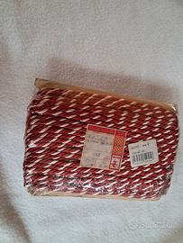 Cordoncino ritorto lucido bicolore mm 5