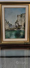 Quadro olio s/tela franc."Calanque Marseillese"