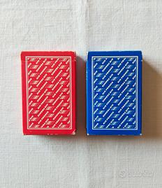 Coppia mazzi di carte da gioco vintage Air France