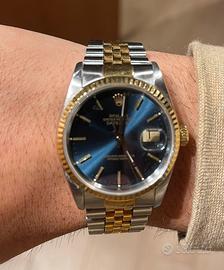 Rolex datejust data oro acciaio 36 ref. 16233