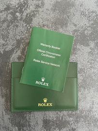 Rolex Portagaranzia e libretto service originali