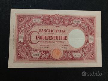 banconota 500 lire Barbetti grande C