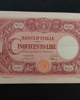 banconota 500 lire Barbetti grande C