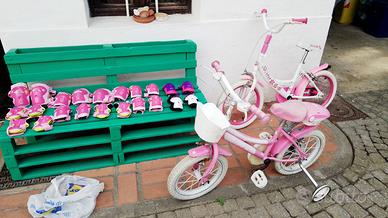 11 paia ginocchiere gomitiere per bimba 