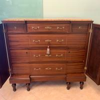 Como' art deco in mogano e marmo