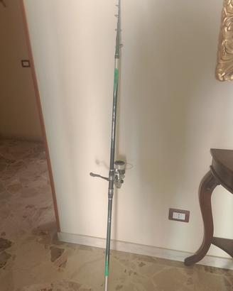 canna da pesca  Shimano con mulinello 