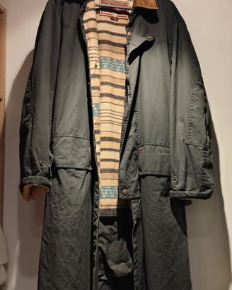 Trench nero Marlboro Classics uomo