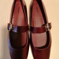 Ballerine vera pelle bordeaux FRAU 