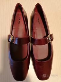 Ballerine vera pelle bordeaux FRAU 