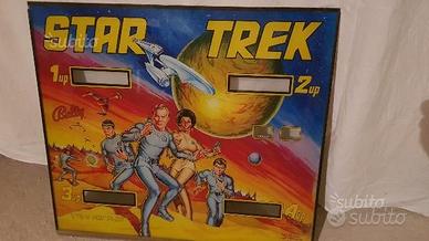 Vetro serigrafati STAR TREK original flipper Bally