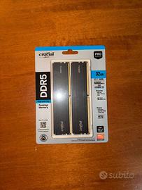 Crucial Pro RAM DDR5 Kit 32GB (2x16GB) 6000MHz
