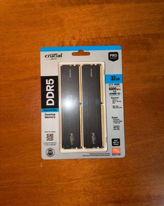 Crucial Pro RAM DDR5 Kit 32GB (2x16GB) 6000MHz
