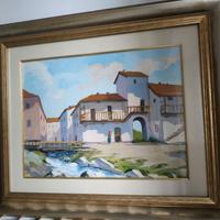 quadro dipinto Borgo NUZZO WILLIAM Torino artista 