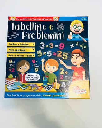 Gioco Tabelline e Problemini Lisciani.