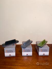 3 pacchi di gessi per lavagna con 3 cancellini