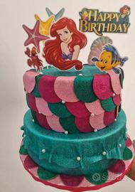 Torta scenografica Ariel - La Sirenetta