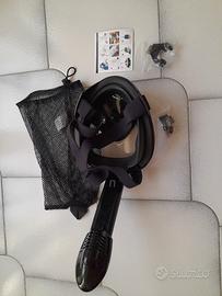 maschera da mare Full Face nera