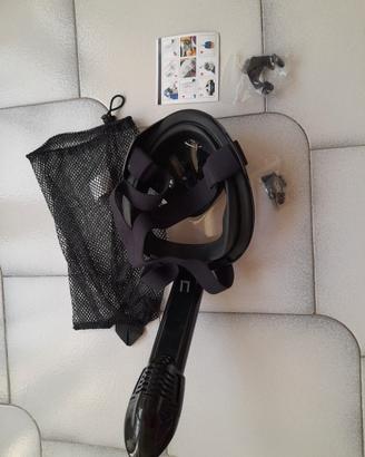 maschera da mare Full Face nera