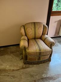 Elegante Salotto e poltrone Artigianali Anni '70