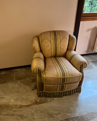 Elegante Salotto e poltrone Artigianali Anni '70