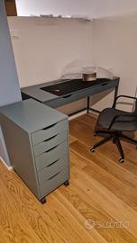 scrivania ikea Alex con cassettiera
