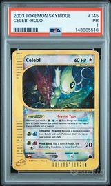 Pokémon Celebi Crystal Holo 145/144 Skyridge PSA1