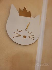 orologio a forma di gatto