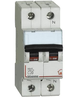 Interruttore Automatico Magnetotermico 1P+N 25A 4,