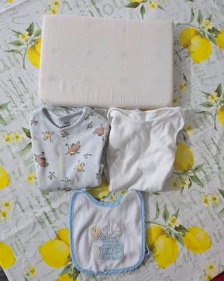Cuscino anti Soffoco + 1 Bavetto + 1 BODY Cotone +