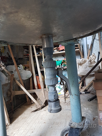 Bidone acciaio inox carrellato 110l per olio e vin