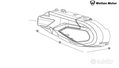 RIVESTIMENTO COPERCHIO TRASMISSIONE per WOTTAN MOT