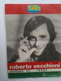 2 Biglietti Concerti Roberto Vecchioni Anni 80