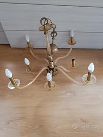 lampadario di murano a otto luci