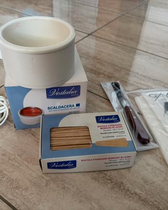 Scaldacera con spatole e strisce