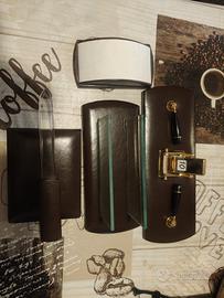 set da scrivania in pelle 