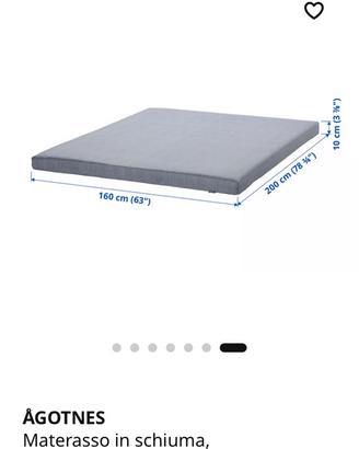 Materasso matrimoniale Agotnes Ikea
