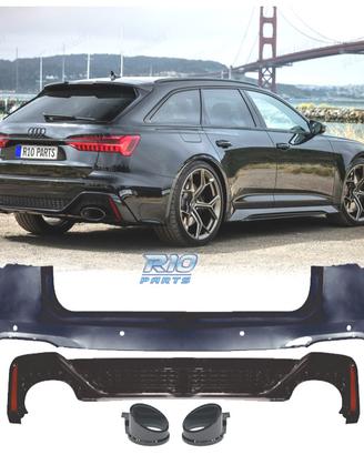 PARAURTI POSTERIORE AUDI A6 AVANT 19-24 LOOK RS6