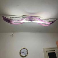 Lampadario di Design a Onda – Vetro Viola/Ametista