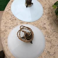 Lampade piattino in vetro opaline