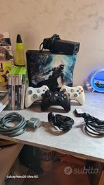 xbox 360+3 pad+5 giochi leggere descrizione 