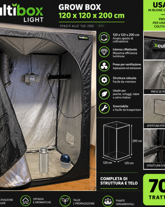 Grow Box Cultibox Light 120×120×200 cm – Serra Ind