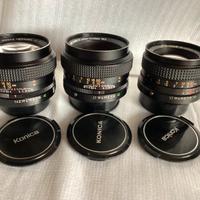 Konica Hexanon reflex e lenti