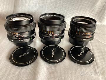 Konica Hexanon reflex e lenti