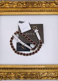 GUCCI CINTURA DONNA A CATENA E INTRECCIO FULL SET