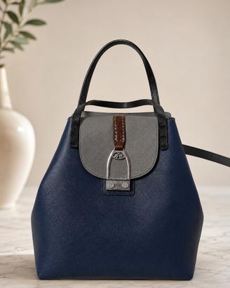 Borsa La Martina blu navy e grigia