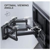 Porta tv da parete orientabile e inclinabile
