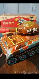 carro armato di latta vintage 